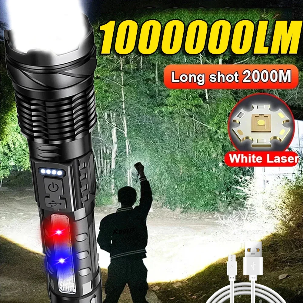 Powerful LED Flashlight Rechar - đánh giá và giá Fishing Light