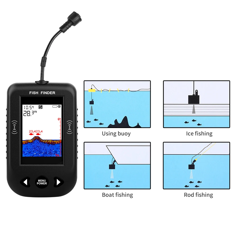 Alarm 100M Portable Sonar Fish - đánh giá và giá Fish Finder Portable