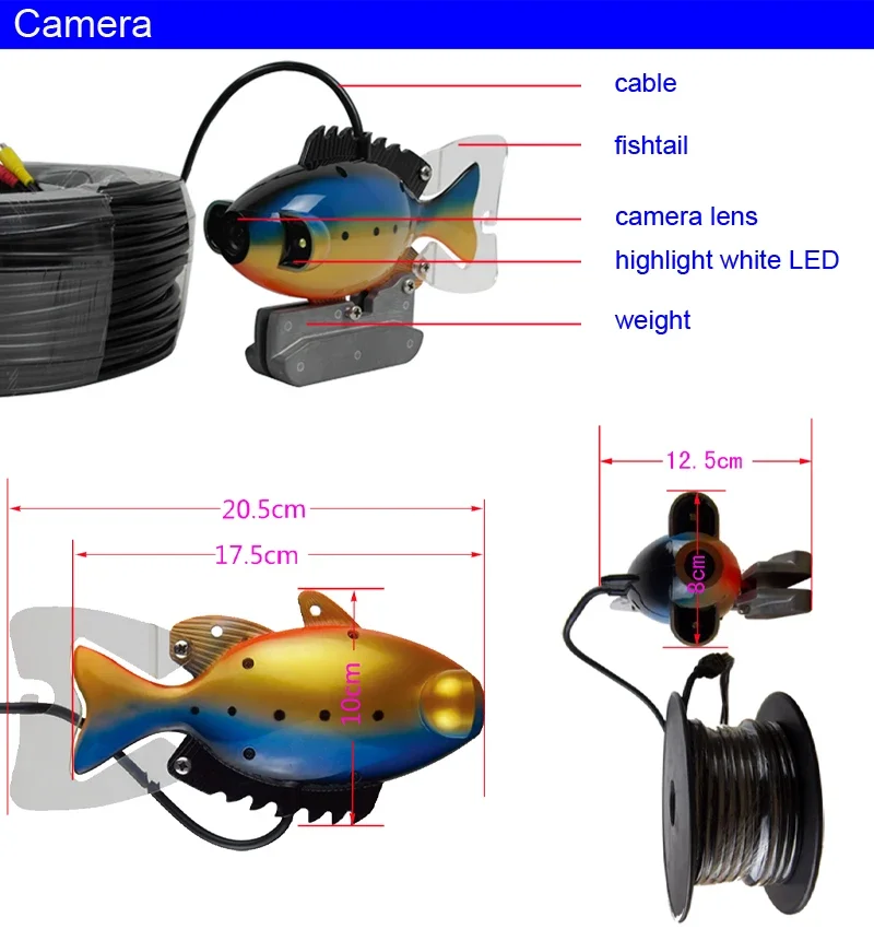 SY801 Full Waterproof Underwat - đánh giá và giá Fish Finder Portable