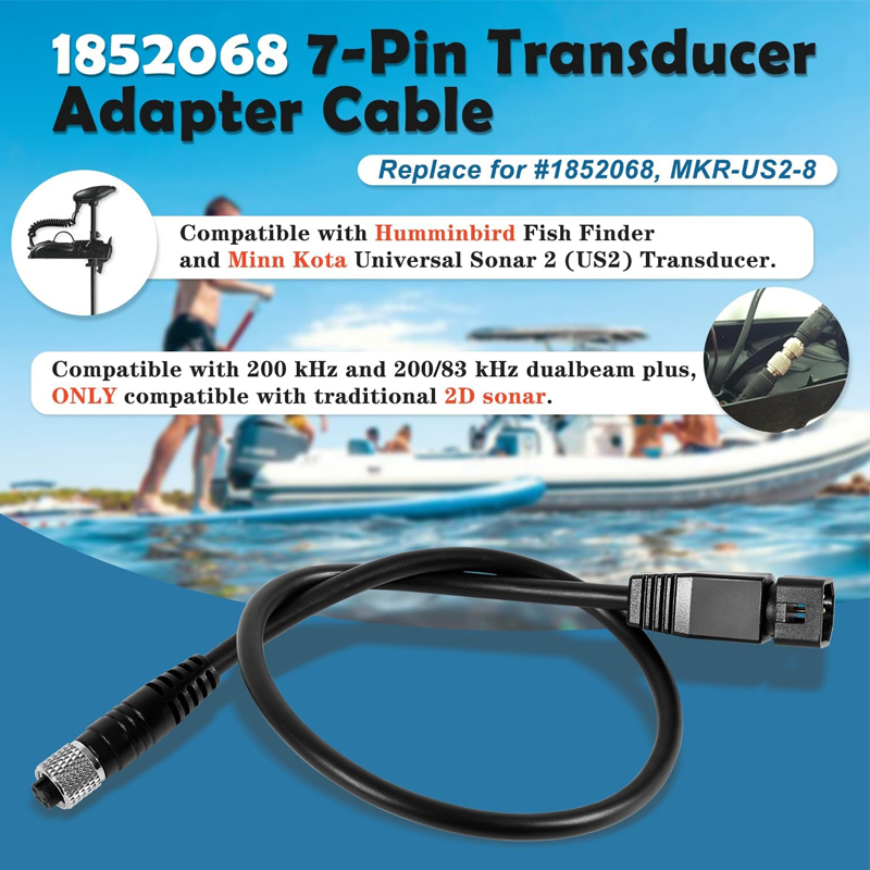 1852068 MKR-US2-8 7-Pin Adapte - đánh giá và giá Fish Finder Cable